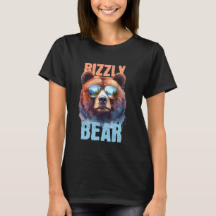 Rizzly Bear Cool Grizzly Bear Wearing Sunglasses F T-Shirt