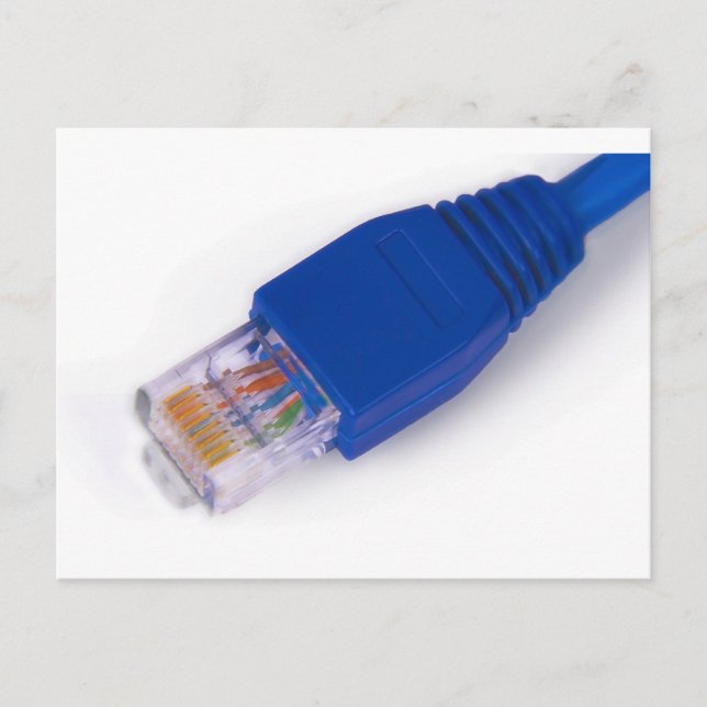 rj45 - computer network connector postcard (Front)