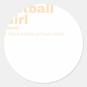 rl - Netball Classic Round Sticker