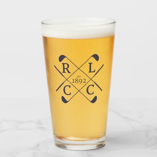 RLCC Pint Glasses _ Argyle Golf Logo