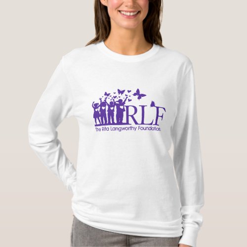 RLF Logo Womens Hanes Nano Long Sleeve T_Shirt