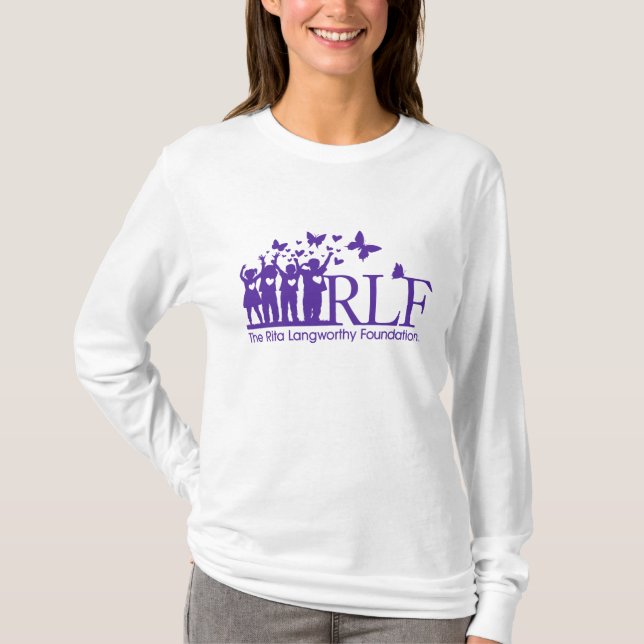 RLF Logo Women's Hanes Nano Long Sleeve T-Shirt (Front)