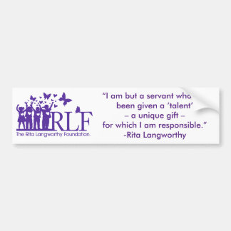 RLF Signature Logo Bumper Sticker