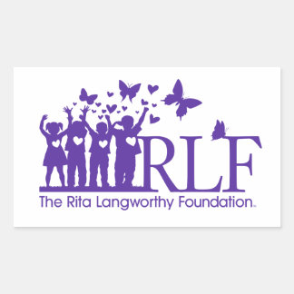 RLF Signature Logo Rectangle Sticker, Glossy Rectangular Sticker