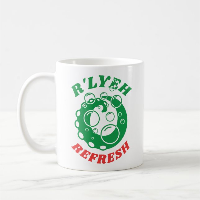 R'lyeh Laundry Detergent Innsmouth Lovecraft Coffee Mug (Left)