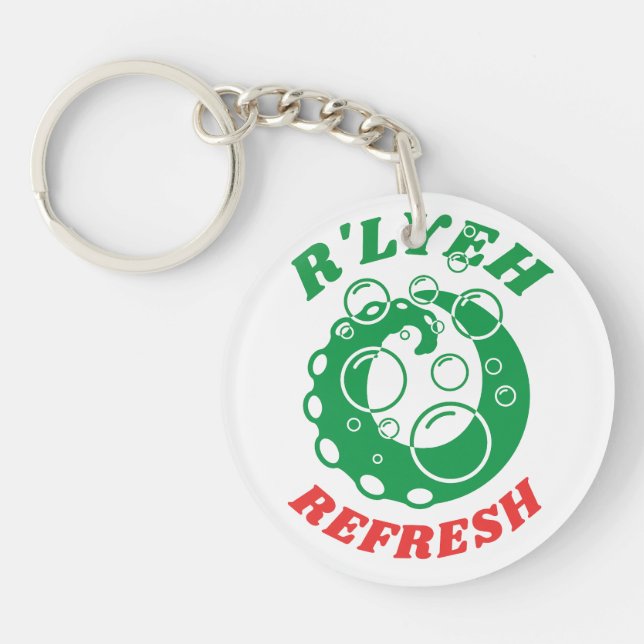 R'lyeh Laundry Detergent Innsmouth Lovecraft Keychain (Front)