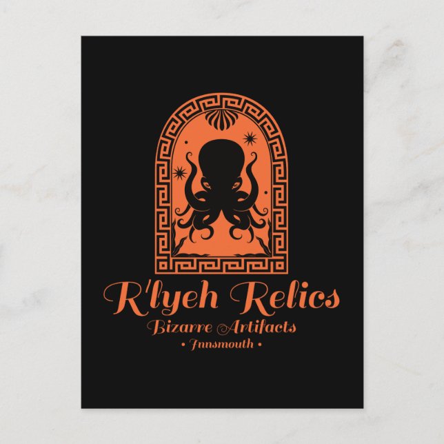 R'lyeh Relics Innsmouth Antiques Postcard (Front)