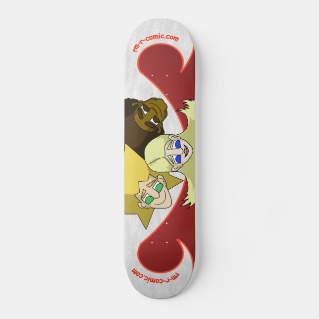 rm -r comic skateboard deck (Front)