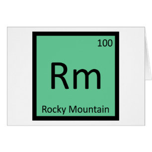 Rm - Rocky Mountain Gaited Horse Chemistry Element Cards