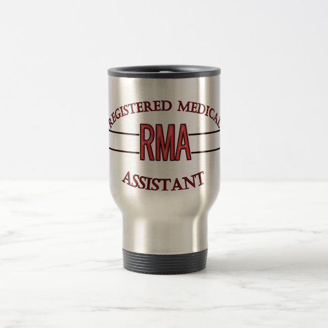 RMA LOGO REGISTERED MEDICAL ASSISTANT TRAVEL MUG (Center)