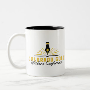 RMFW's CO Gold Writers Conference Items Two-Tone Coffee Mug