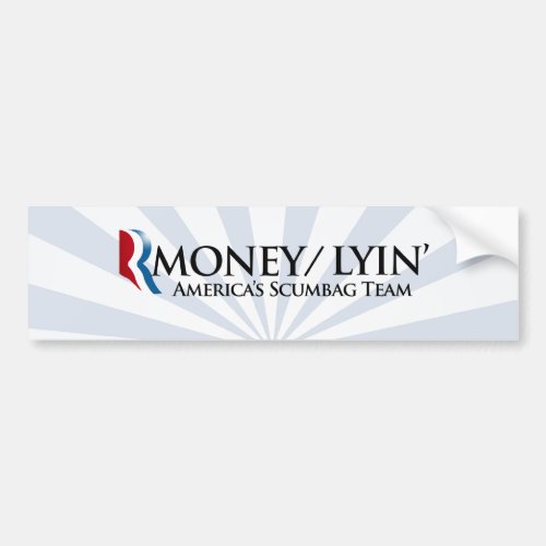 RMONEY LYINpng Bumper Sticker