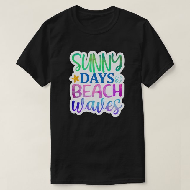 Rms006113 Sunny days beach waves01 T-Shirt (Design Front)