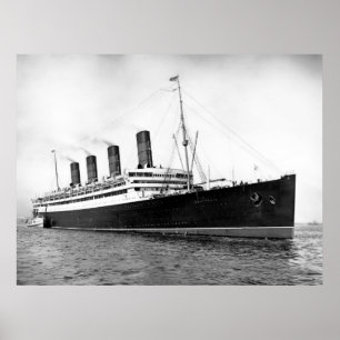 RMS Aquitania Poster