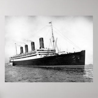 RMS Aquitania Poster