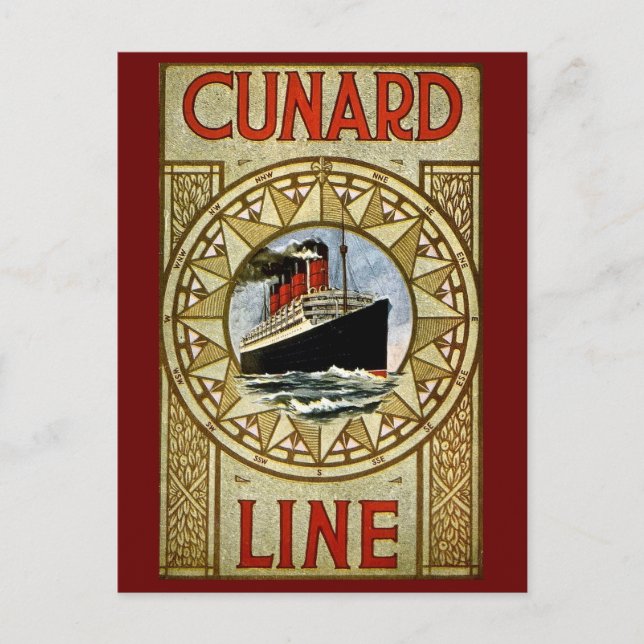 RMS Berengaria Cunard Line Vintage Luxury Liner Postcard (Front)