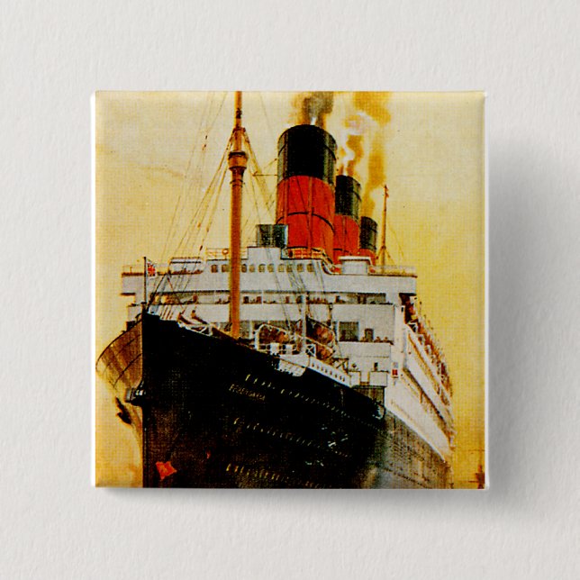 RMS Berengaria Pinback Button (Front)
