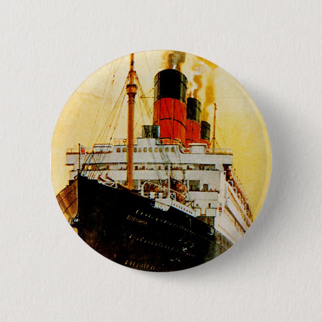 RMS Berengaria Pinback Button (Front)