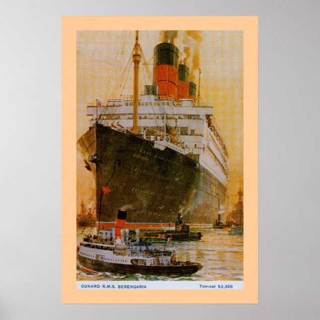 RMS Berengaria Poster (Front)