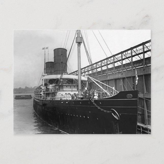 RMS Campania Postcard (Front)