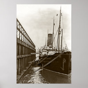 RMS Carpathia at New York Poster