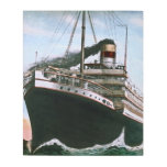 RMS Carpathia Comes to the Rescue of RMS Titanic Metal Print