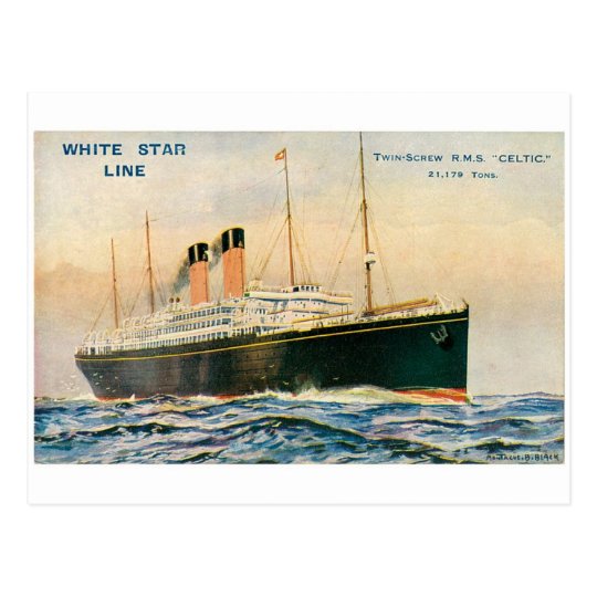 RMS Celtic Postcard