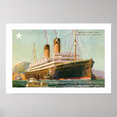 RMS Laurentic Poster