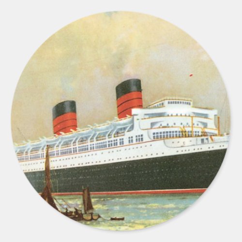 RMS Mauretainia Classic Round Sticker