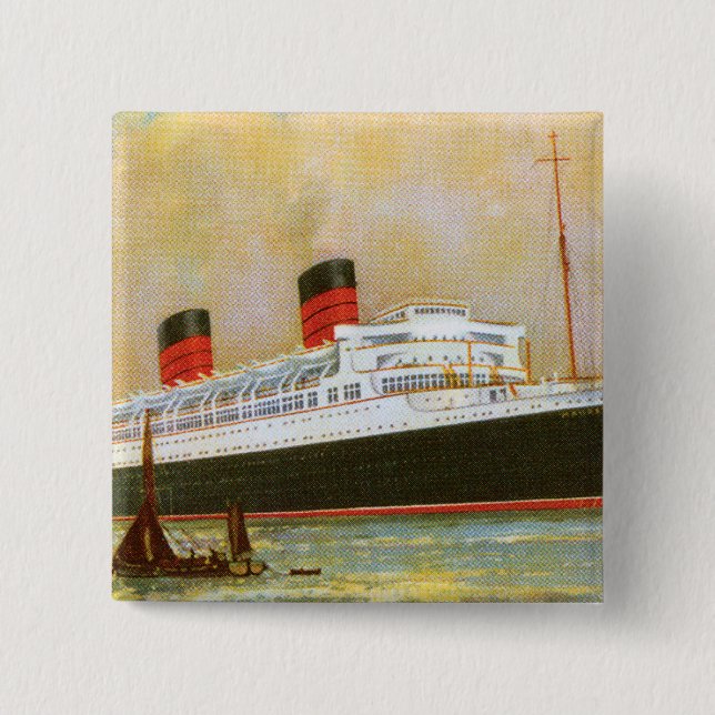 RMS Mauretainia Pinback Button (Front)