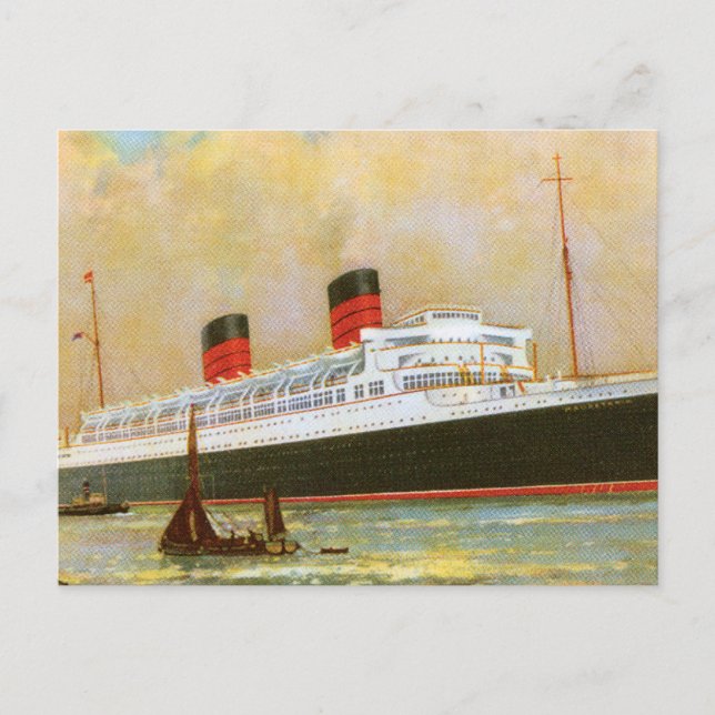 RMS Mauretainia Postcard (Front)