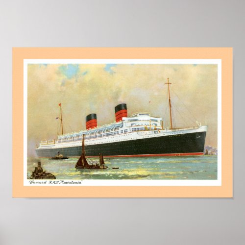 RMS Mauretainia Poster
