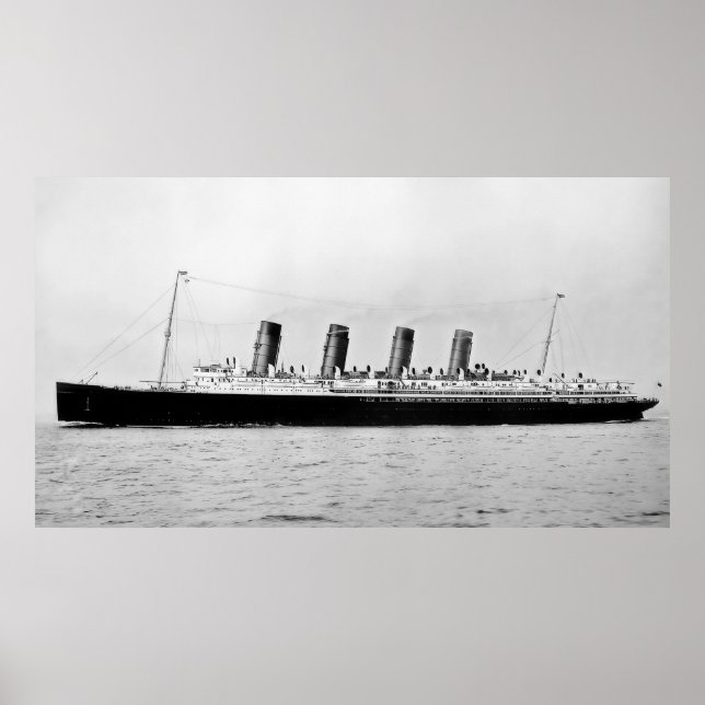RMS Mauretania Poster (Front)