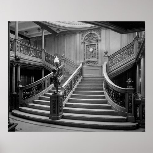 RMS Olympic Grand Staircase _ Custom Poster
