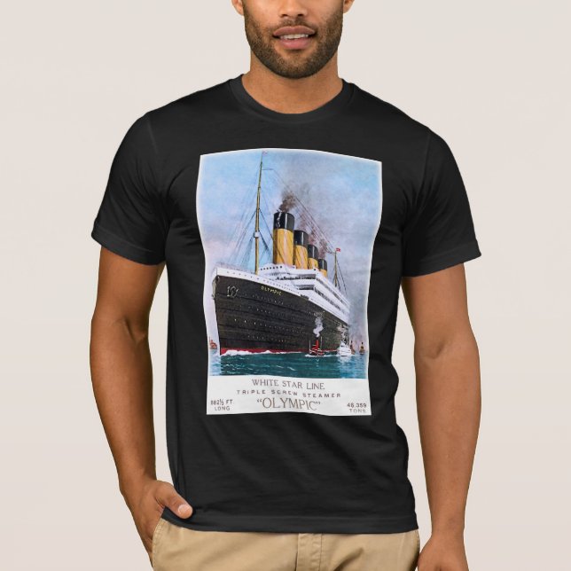 RMS Olympic Travel Facts T-Shirt (Front)