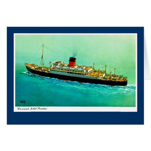 RMS Parthia Cards (Front Horizontal)