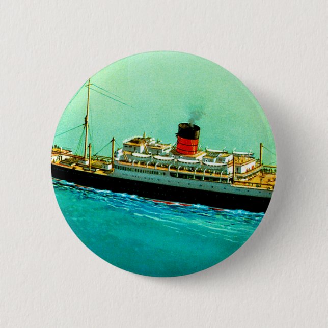 RMS Parthia Pinback Button (Front)