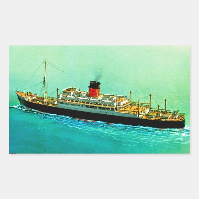 RMS Parthia Rectangular Sticker (Front)