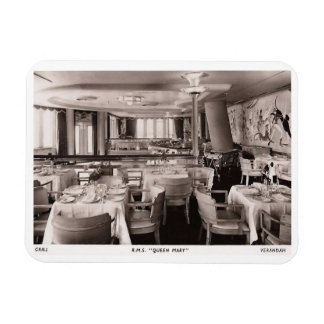 RMS Passenger Ship, Queen Mary, Grill Vintage Magnet