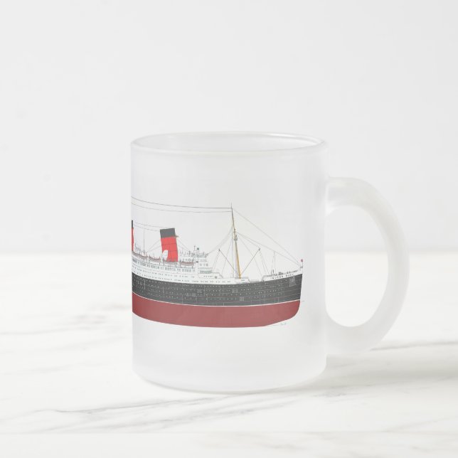 RMS Queen Mary Glass Mug (Right)