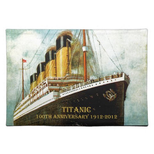 RMS Titanic 100th Anniversary Placemat