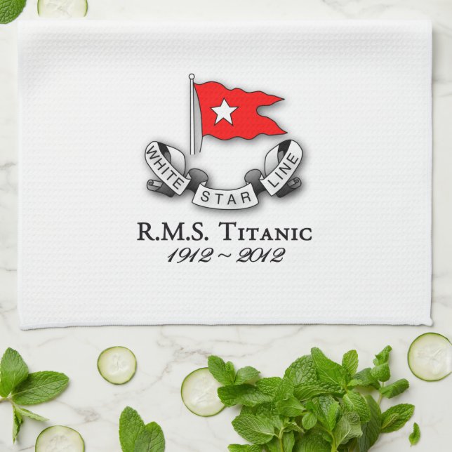 RMS Titanic 1912-2012  American MoJo Kitchen towel (Folded)