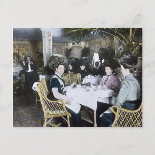 RMS Titanic 1st Class Passengers Enjoy Luxury Postcard