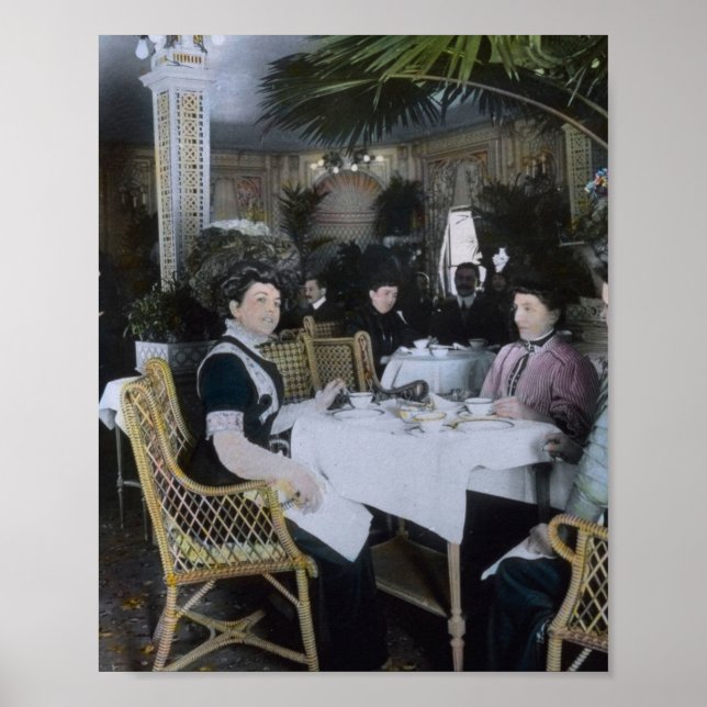 RMS Titanic 1st Class Passengers Enjoy Luxury Poster (Front)