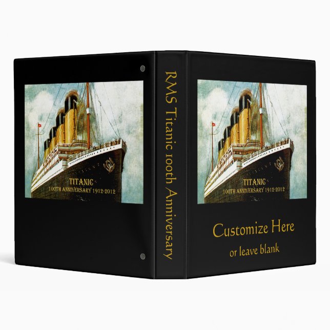 RMS Titanic Anniversary Binder (Background)