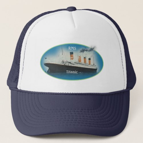 RMS Titanic Blue Trucker Hat