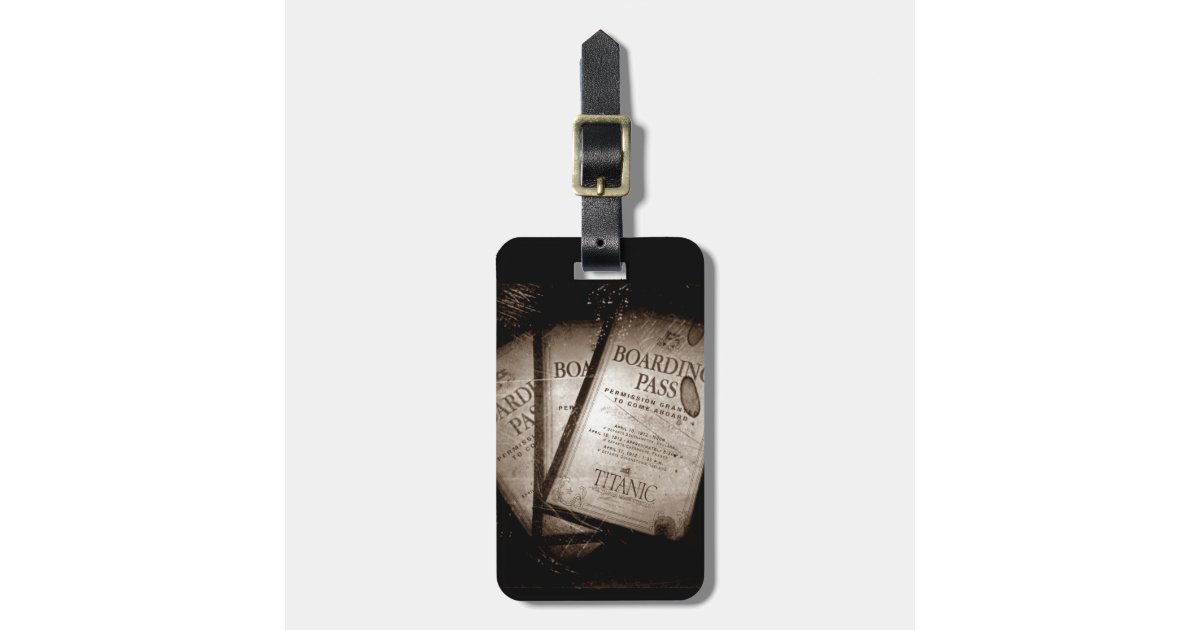 RMS Titanic Passenger Liner Luggage Tag