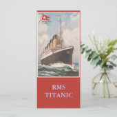 RMS Titanic bookmark (Standing Front)