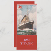 RMS Titanic bookmark (Front/Back)