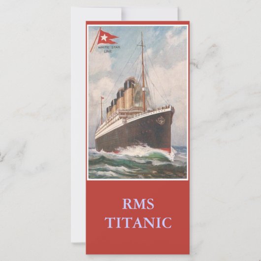 RMS Titanic bookmark (Front)